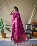 Pinaci Soft Silk Zari Border Saree