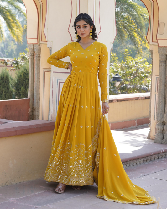 Vamila Premium Designer Anarkali Gown Set