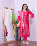 Pink Color Wedding Kurti Sets