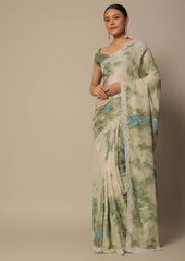 Premium Georgette Saree With Digital Prints