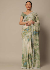 Premium Georgette Saree With Digital Prints