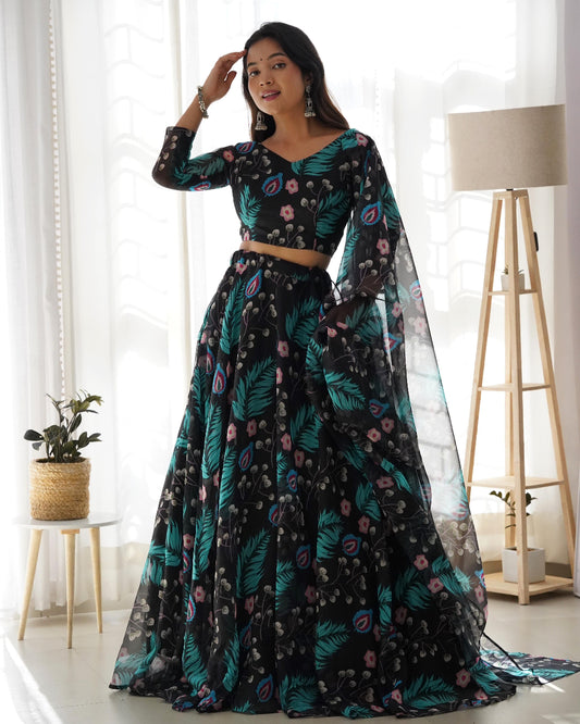 Digital Printed Lehenga -Choli