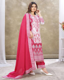 Embroidery Color Heavy Fancy Palazzo Pair With Dupatta Set