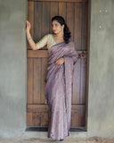 Beautiful Designer Saree on Heavy Twill Net Fabric