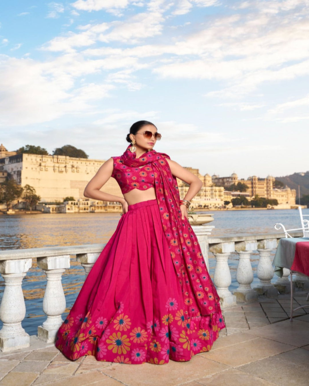 Suhani Blossom Boldly Radiate Charm in Floral Printed Lehengas