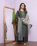 Roman Cotton Silk Kurti Pant Set