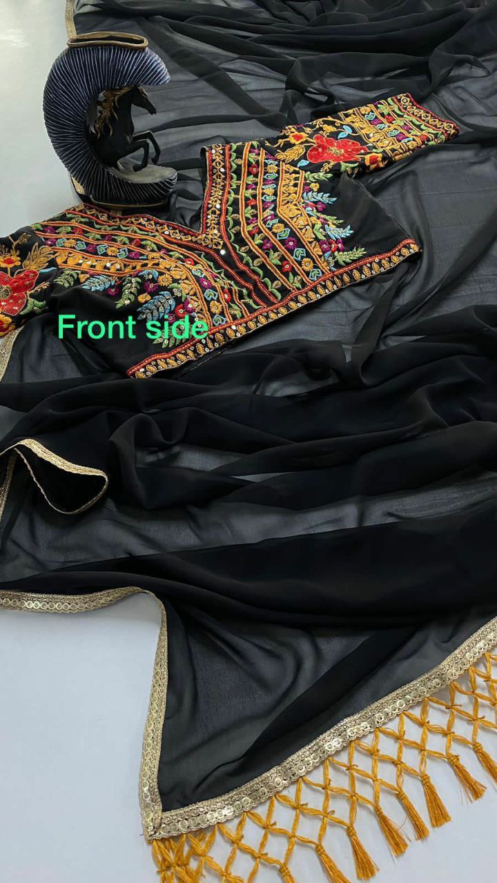 saree with blouse